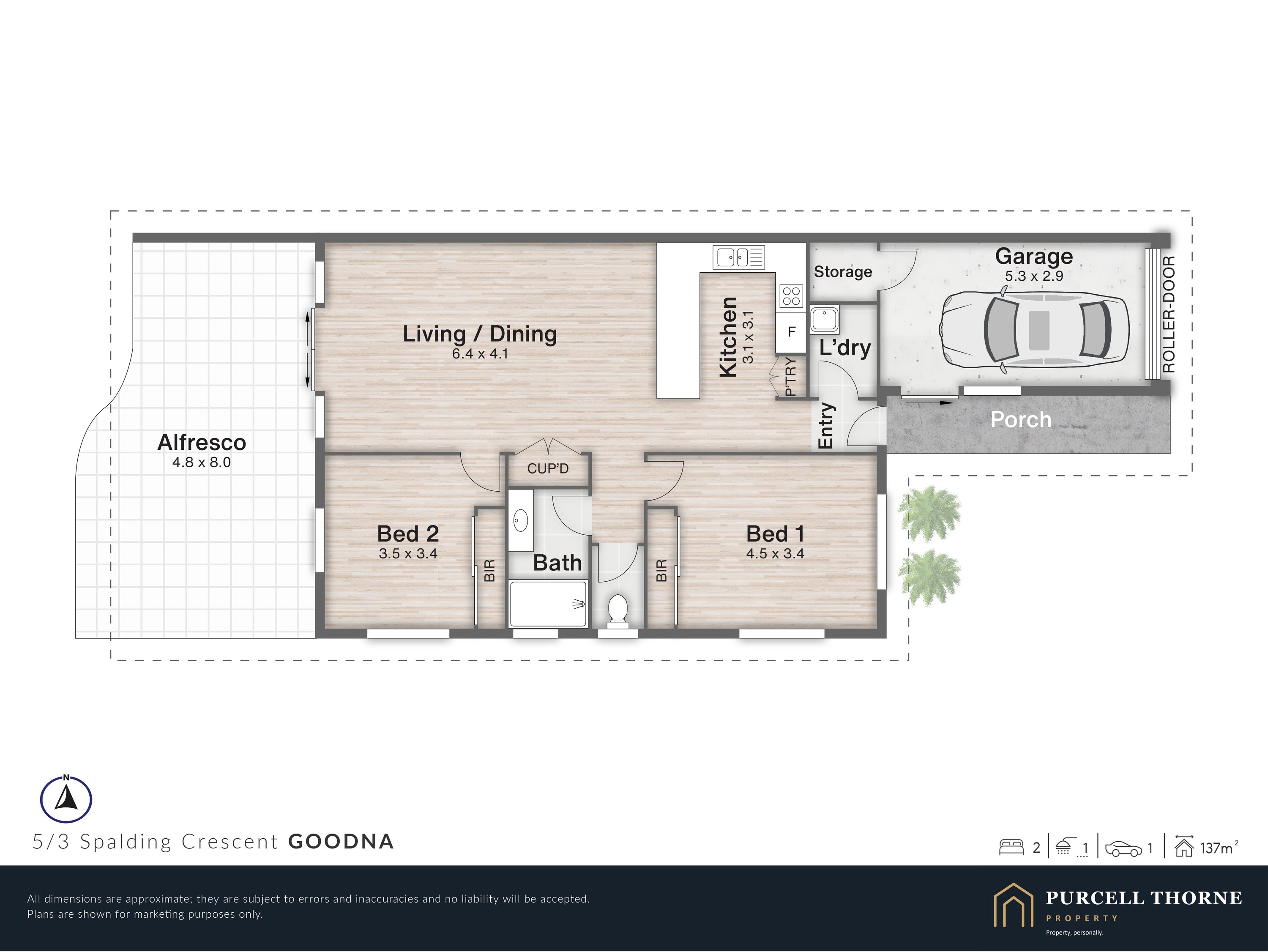 5/3 Spalding Crescent marketing floorplan