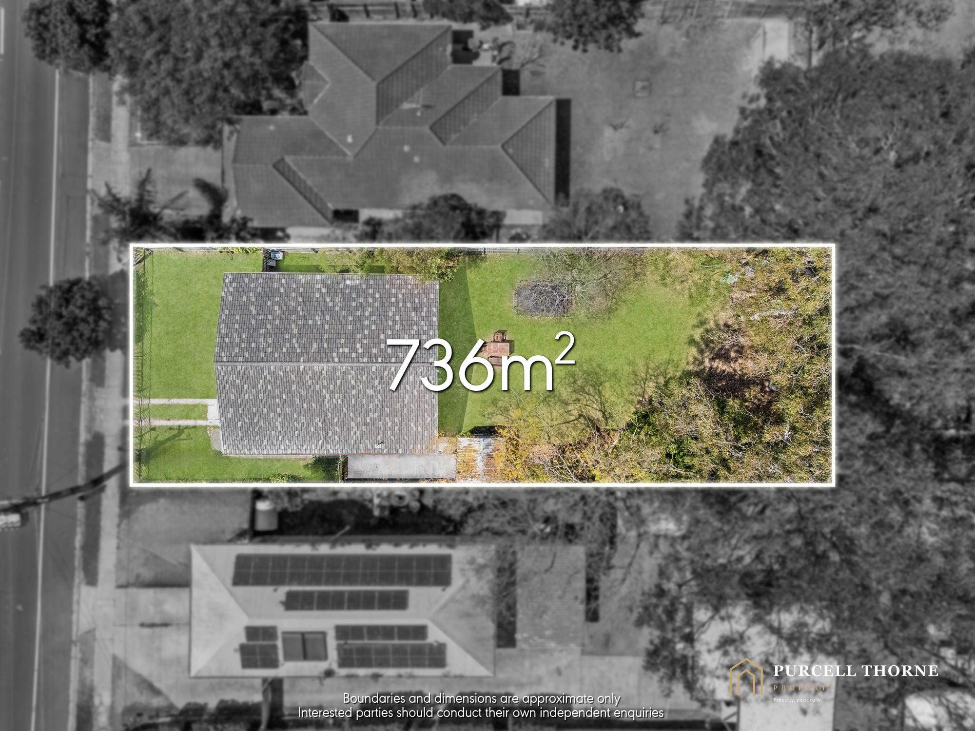 Aerial and location at 74 Smiths Road