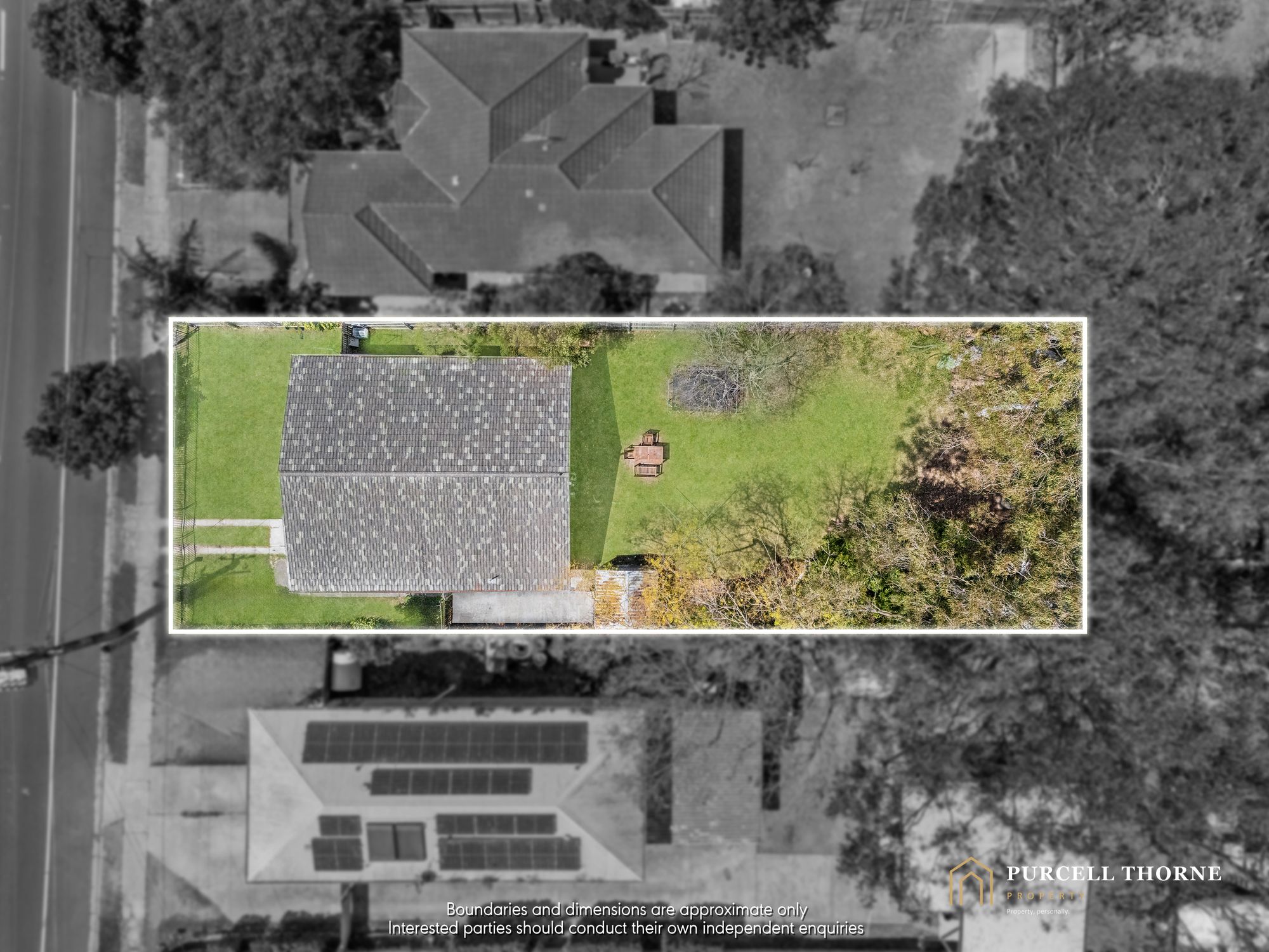 Aerial and location at 74 Smiths Road